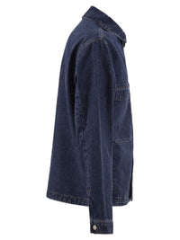 Stone Island Men Denim Jacket With Patch Pockets