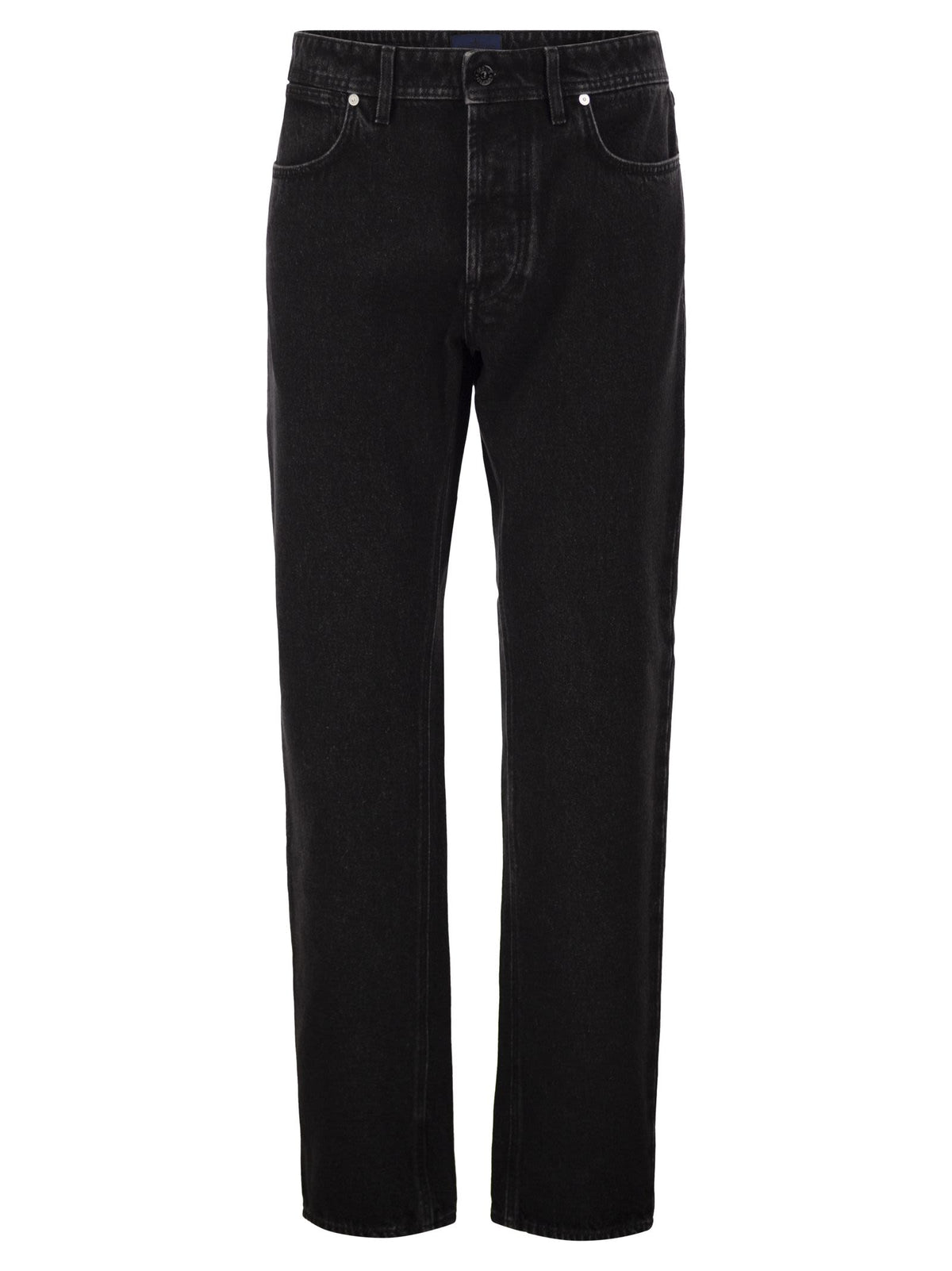 Stone Island Men Straight-Leg Five-Pocket Cotton Jeans