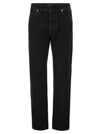 Stone Island Men Straight-Leg Five-Pocket Cotton Jeans