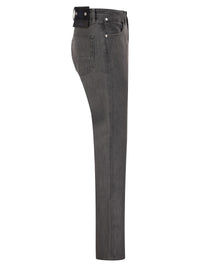 STONE ISLAND Stone Island Men Grey Straight-Leg Five-Pocket Cotton Jeans