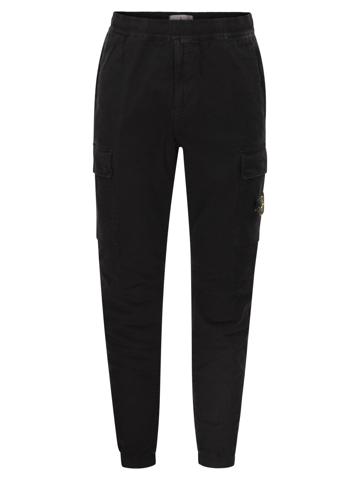 Stone Island Men Cargo Trousers In Cotton Twill