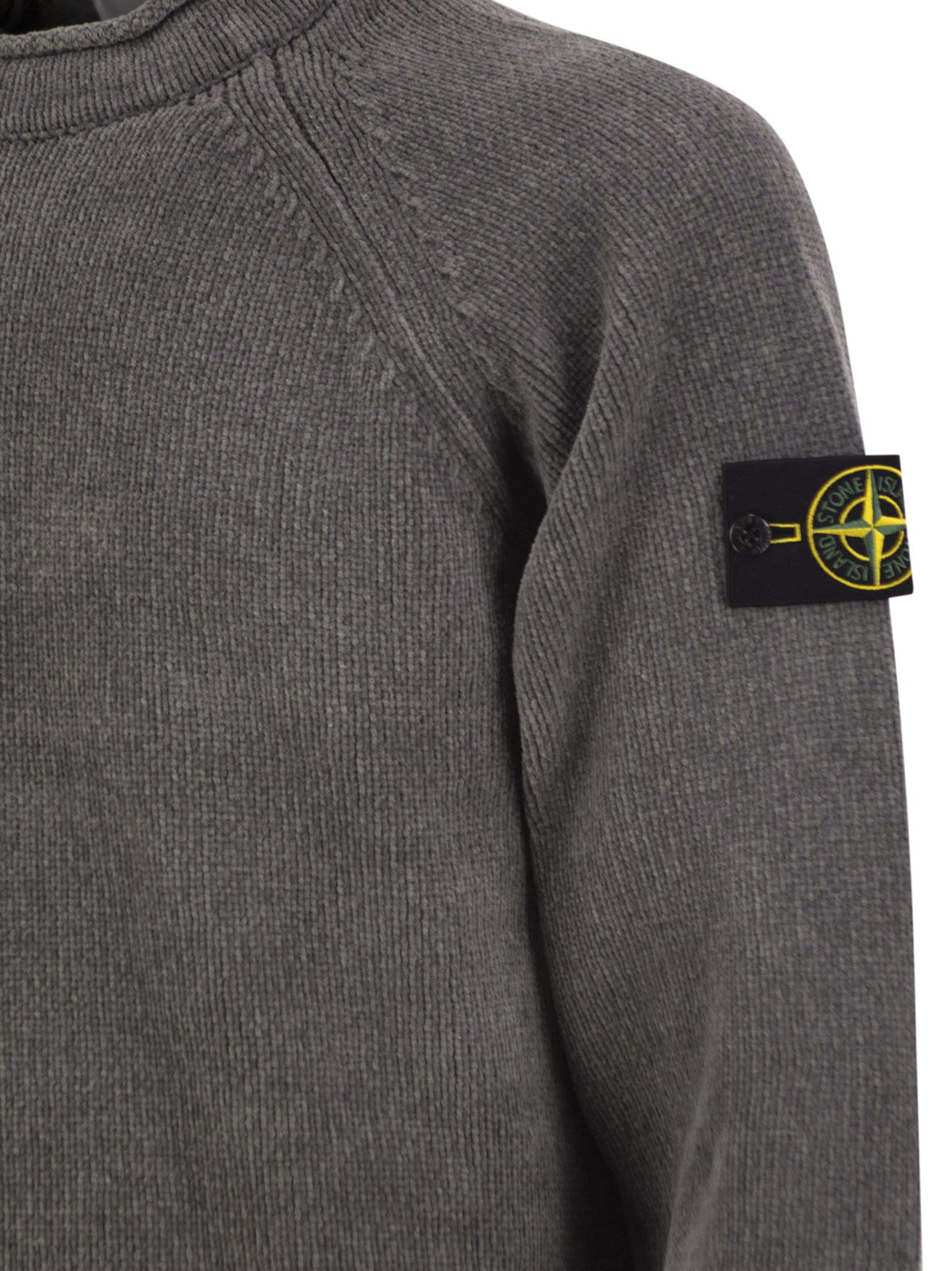 Stone Island Men Cotton Crew-Neck Knit Jumper