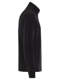 Stone Island Men Virgin Wool Ribbed Cardigan With High Neck And Zip