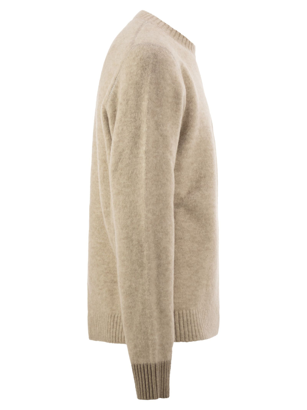 Stone Island Men Alpaca And Virgin Wool Blend Crew-Neck Jumper