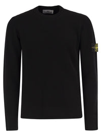Stone Island Men Crew-Neck Jumper With Ribbed Edges