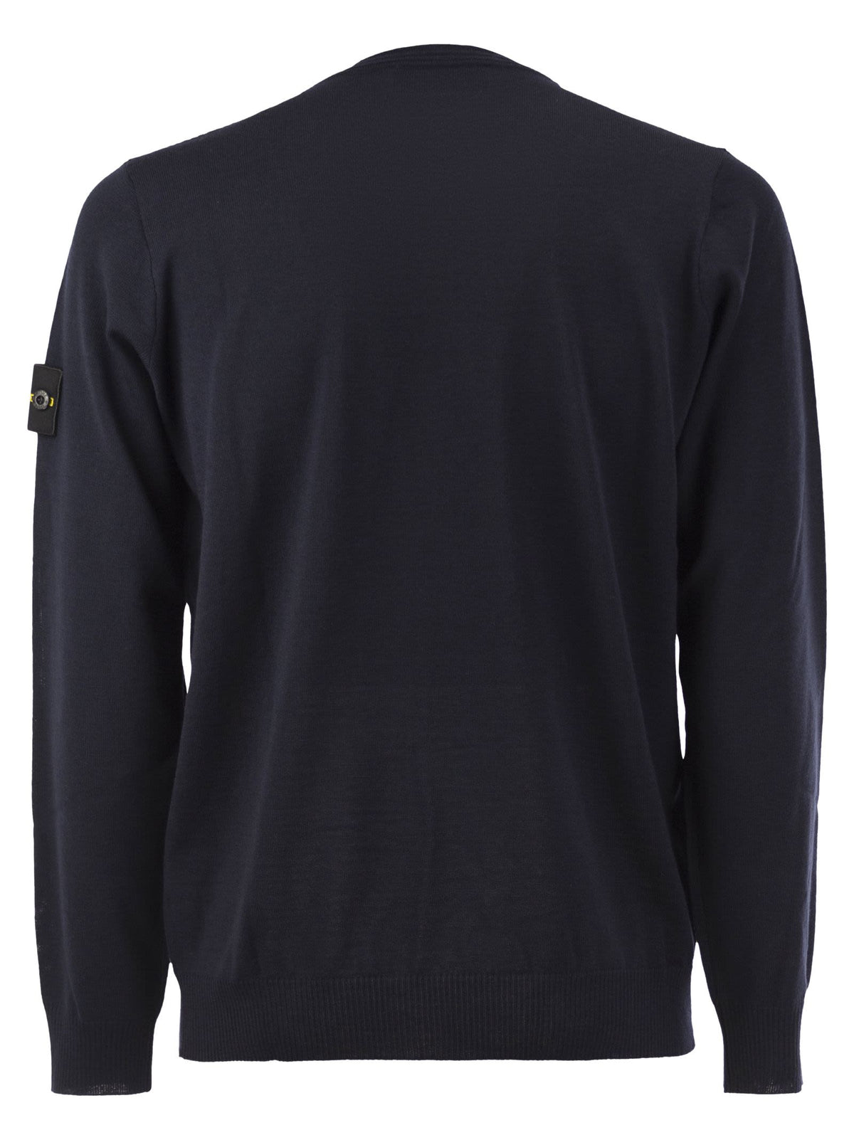 Stone Island Men Round-Neck Jumper With Embossed Stitching