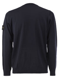 Stone Island Men Round-Neck Jumper With Embossed Stitching