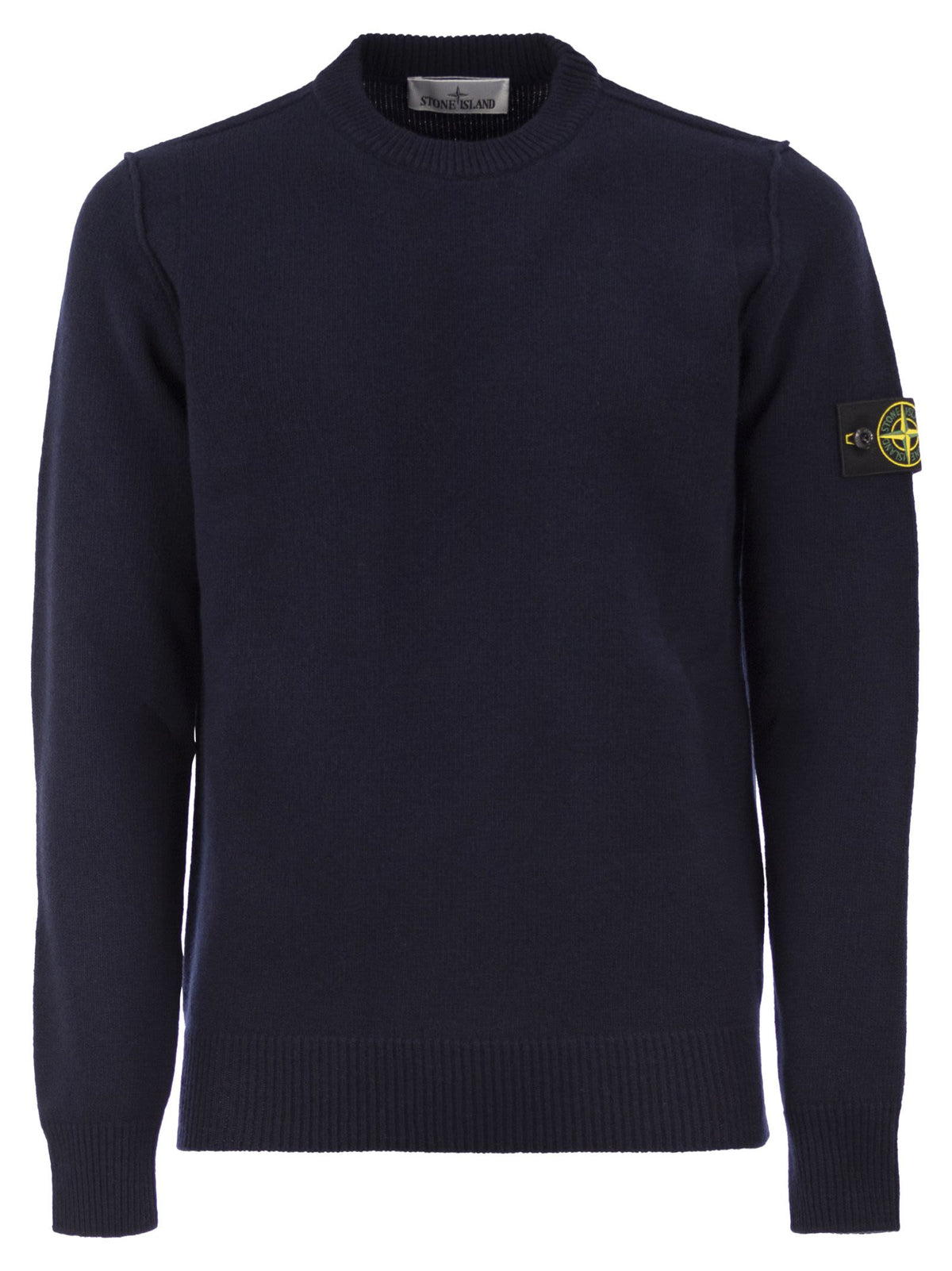 STONE ISLAND Stone Island Men Crew-Neck Jumper With Reverse Stitch Details
