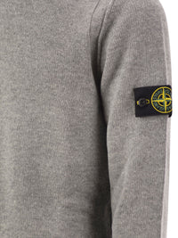 Stone Island Men Crew-Neck Jumper With Reverse Stitch Details