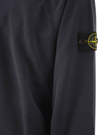 Stone Island Men Cotton Crew Neck Sweatshirt With Compass Badge