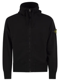 Stone Island Men Cotton Hooded Zip-Up Sweatshirt