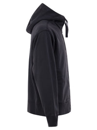 Stone Island Men Cotton Hooded Zip-Up Sweatshirt