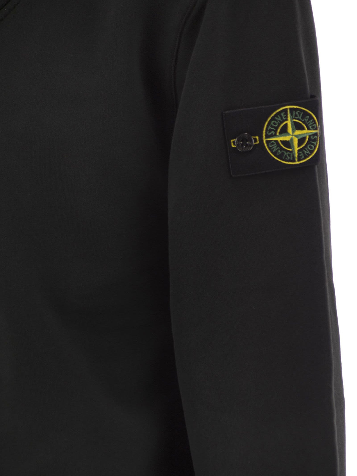 Stone Island Men Cotton Sweatshirt With High Neck And Half Zip