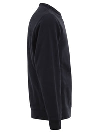 Stone Island Men Cotton Crew Neck Sweatshirt With Compass Badge