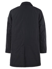 Stone Island Men Micro Reps Padded Coat With Compass Badge
