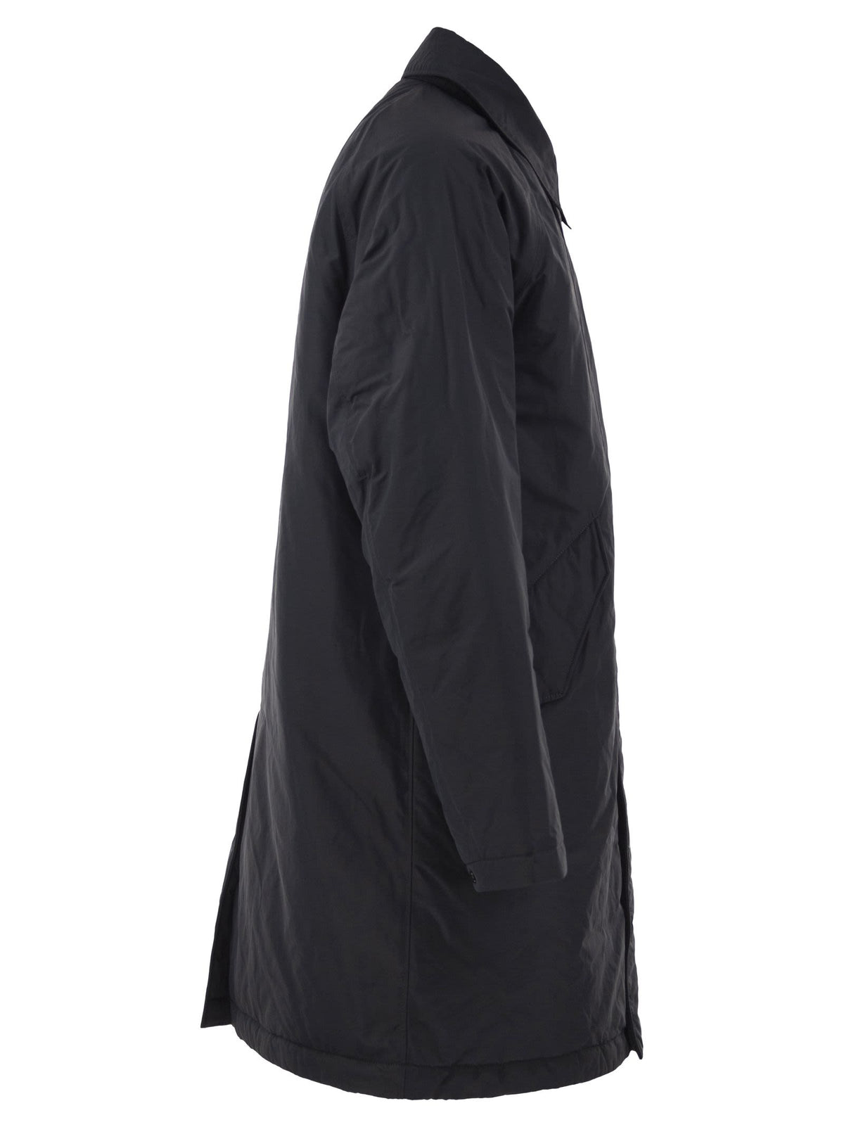 Stone Island Men Micro Reps Padded Coat With Compass Badge