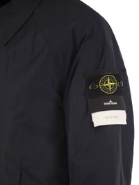 Stone Island Men Micro Reps Padded Coat With Compass Badge