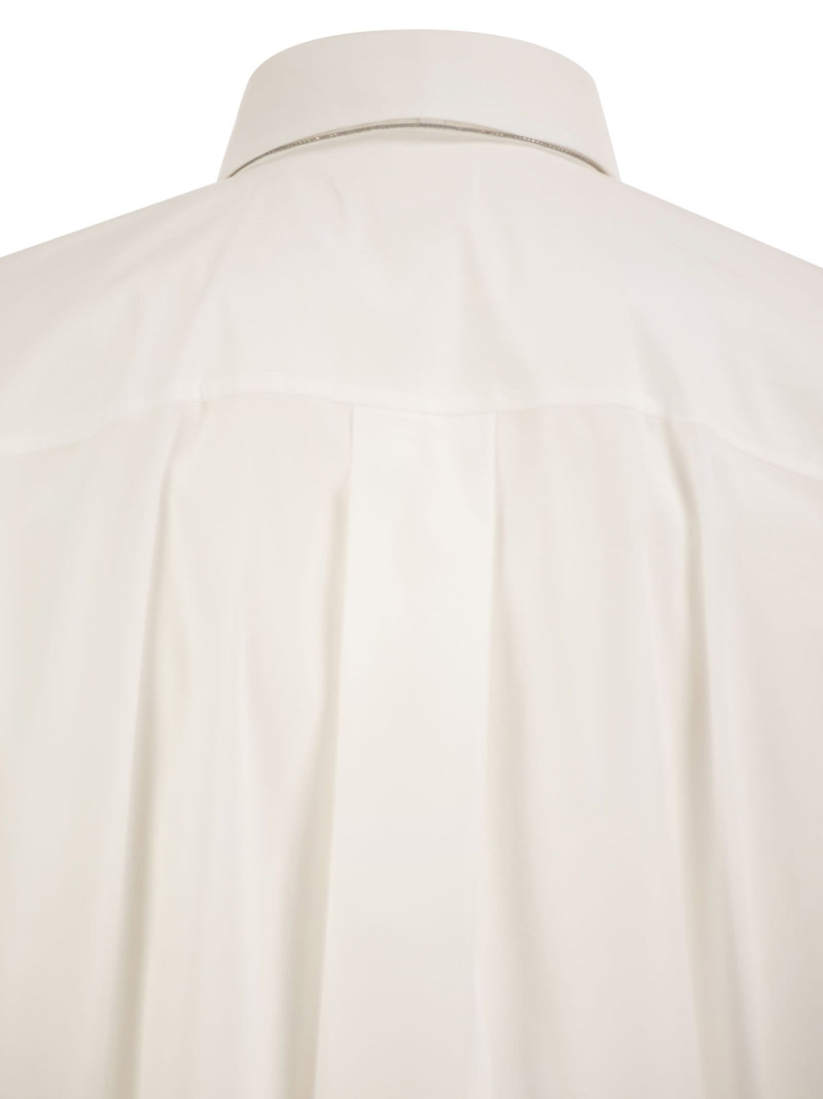 Brunello Cucinelli Women Stretch Cotton Shirt With Tie