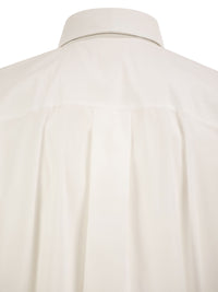 Brunello Cucinelli Women Stretch Cotton Shirt With Tie