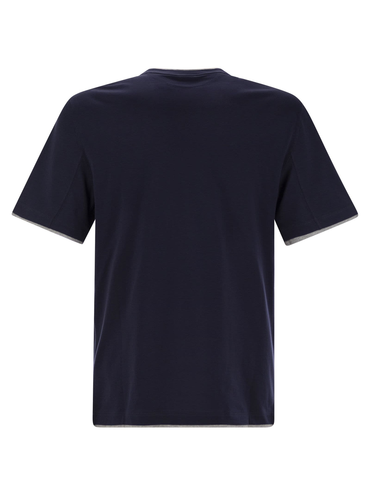 Brunello Cucinelli Men Slim Fit Crew-Neck T-Shirt In Lightweight Cotton Jersey