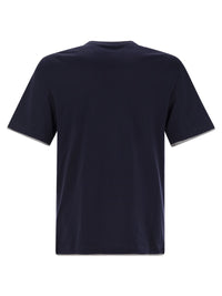 Brunello Cucinelli Men Slim Fit Crew-Neck T-Shirt In Lightweight Cotton Jersey