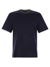 Brunello Cucinelli Men Slim Fit Crew-Neck T-Shirt In Lightweight Cotton Jersey