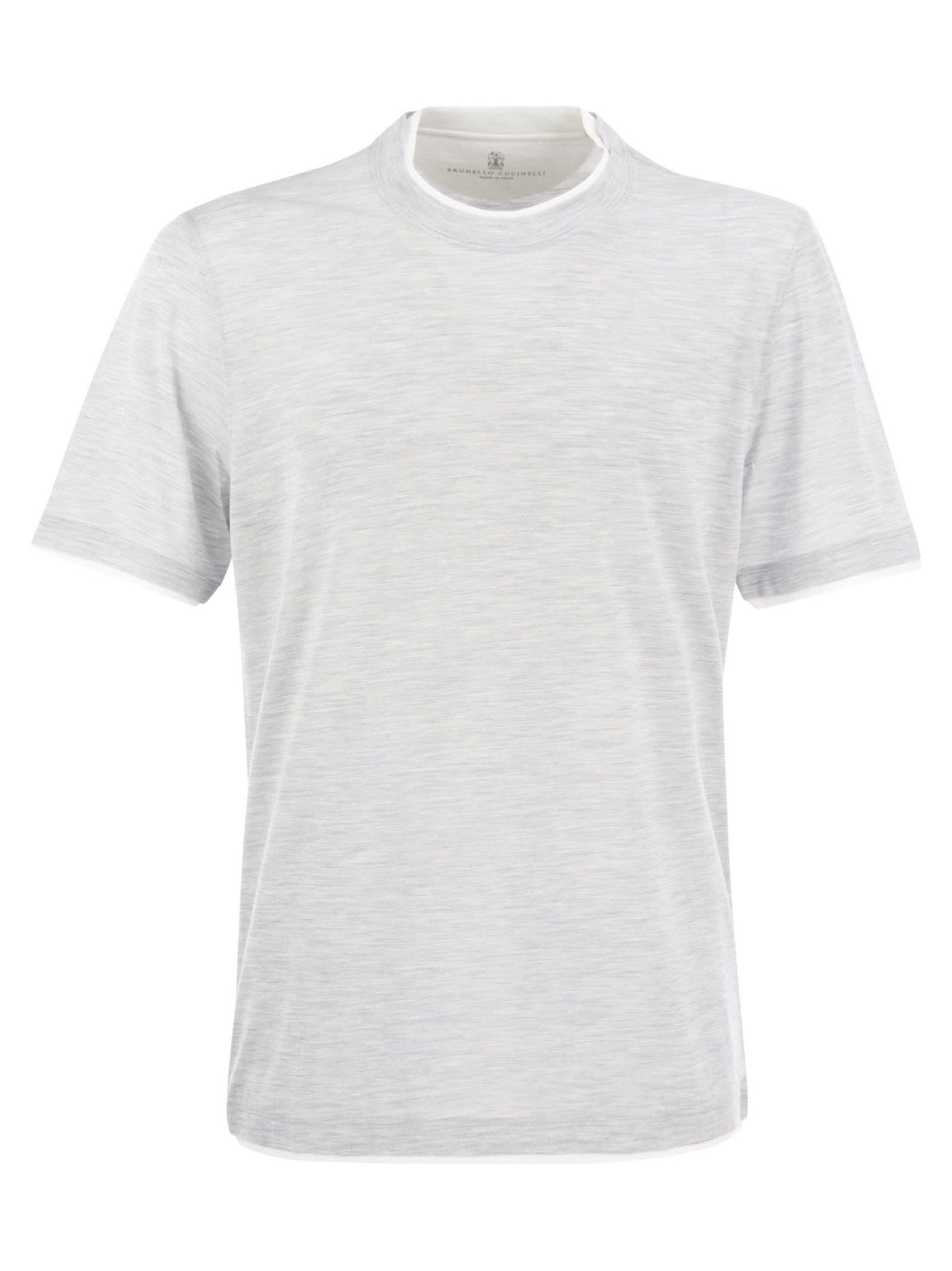 Brunello Cucinelli Men Slim Fit Crew-Neck T-Shirt In Lightweight Cotton Jersey
