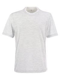 Brunello Cucinelli Men Slim Fit Crew-Neck T-Shirt In Lightweight Cotton Jersey