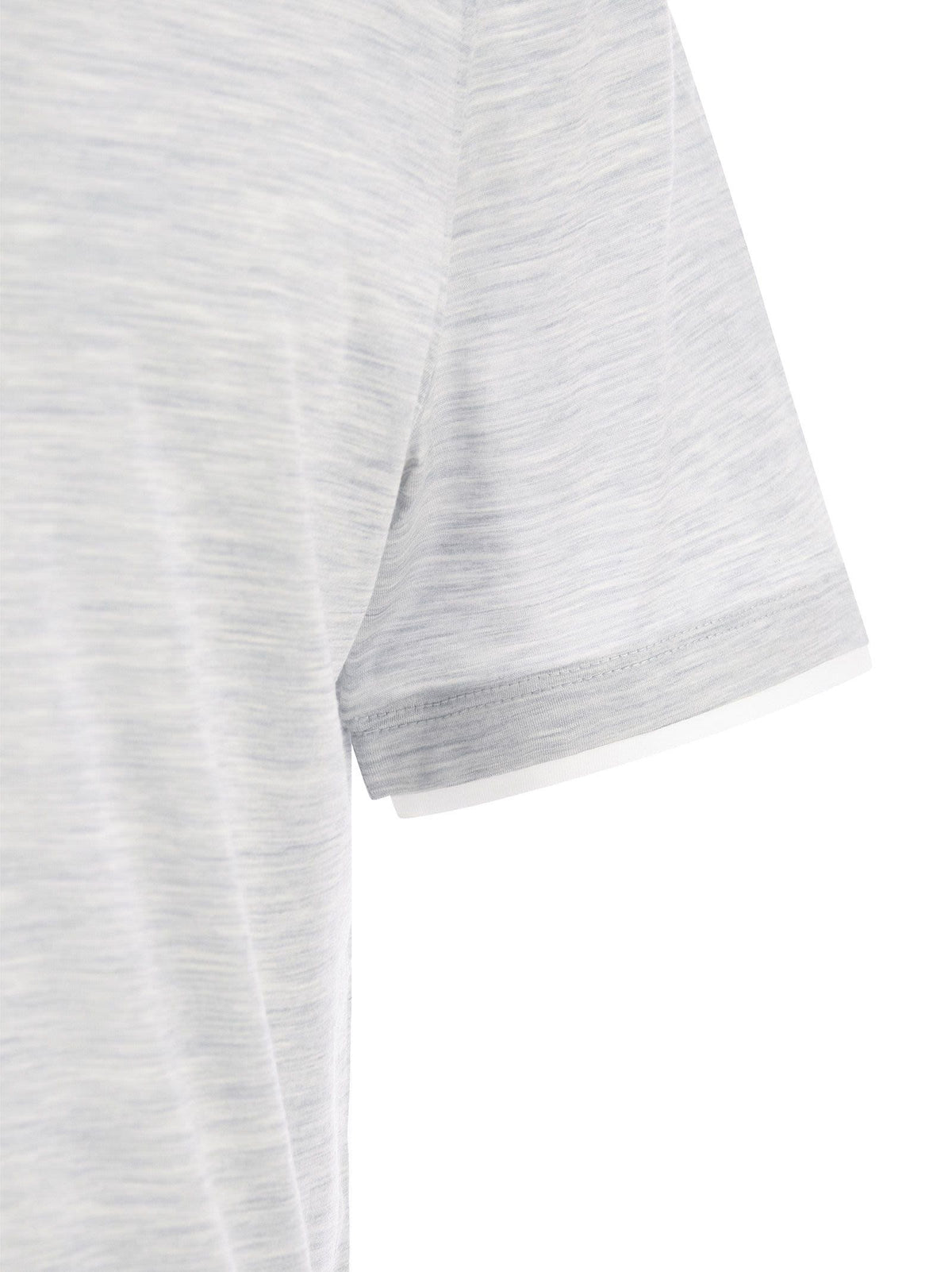 Brunello Cucinelli Men Slim Fit Crew-Neck T-Shirt In Lightweight Cotton Jersey