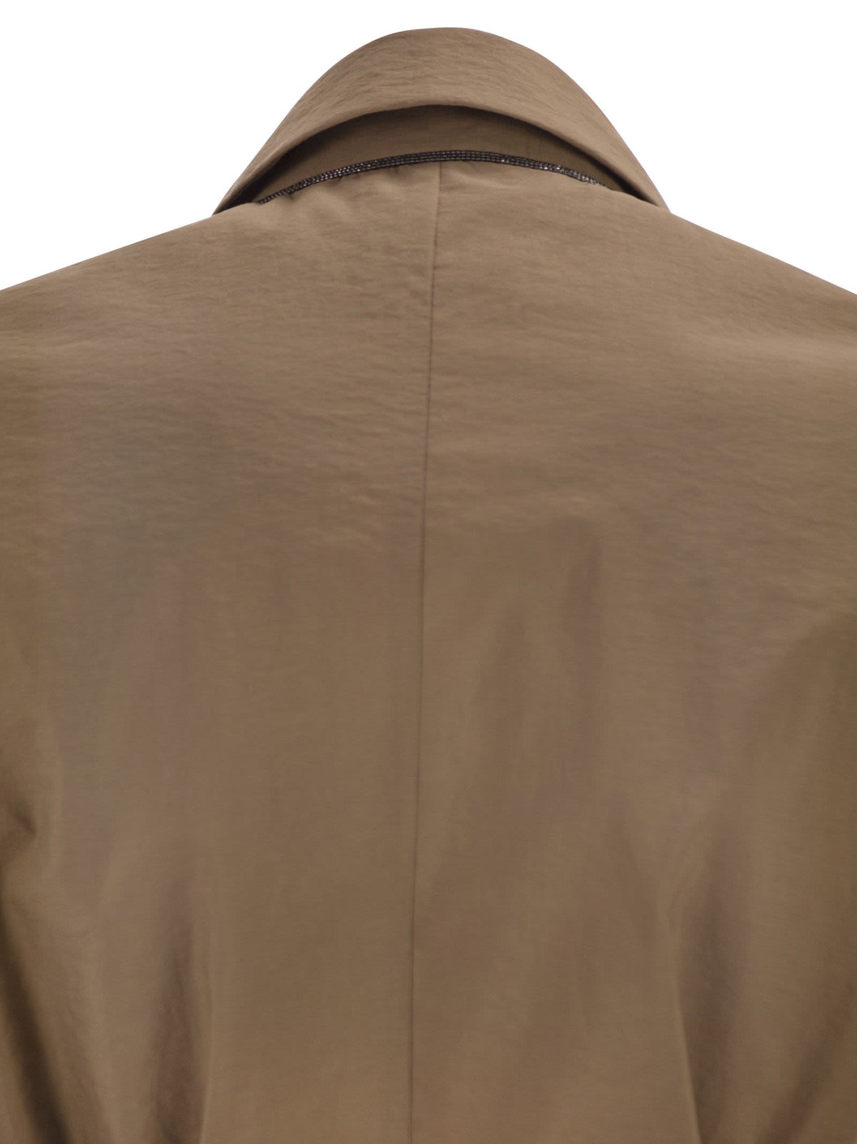 BRUNELLO CUCINELLI Brunello Cucinelli Women Techno Cotton Poplin Waistcoat With Belt And Pendant