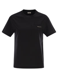 BRUNELLO CUCINELLI Brunello Cucinelli Women Cotton Jersey T-Shirt With Shiny Tab