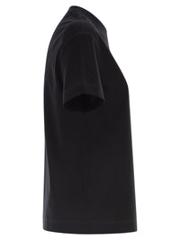 BRUNELLO CUCINELLI Brunello Cucinelli Women Cotton Jersey T-Shirt With Shiny Tab