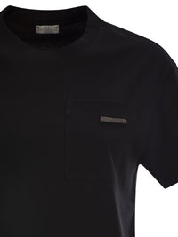 BRUNELLO CUCINELLI Brunello Cucinelli Women Cotton Jersey T-Shirt With Shiny Tab