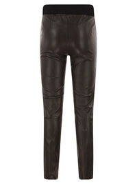 Brunello Cucinelli Women Skinny Fit Stretch Nappa Leather Trousers