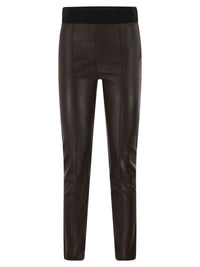 Brunello Cucinelli Women Skinny Fit Stretch Nappa Leather Trousers