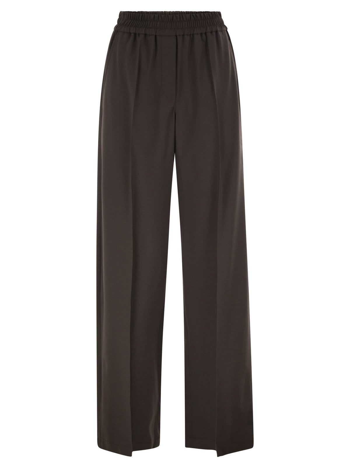 Brunello Cucinelli Women Stretch Virgin Wool Fluid Trousers