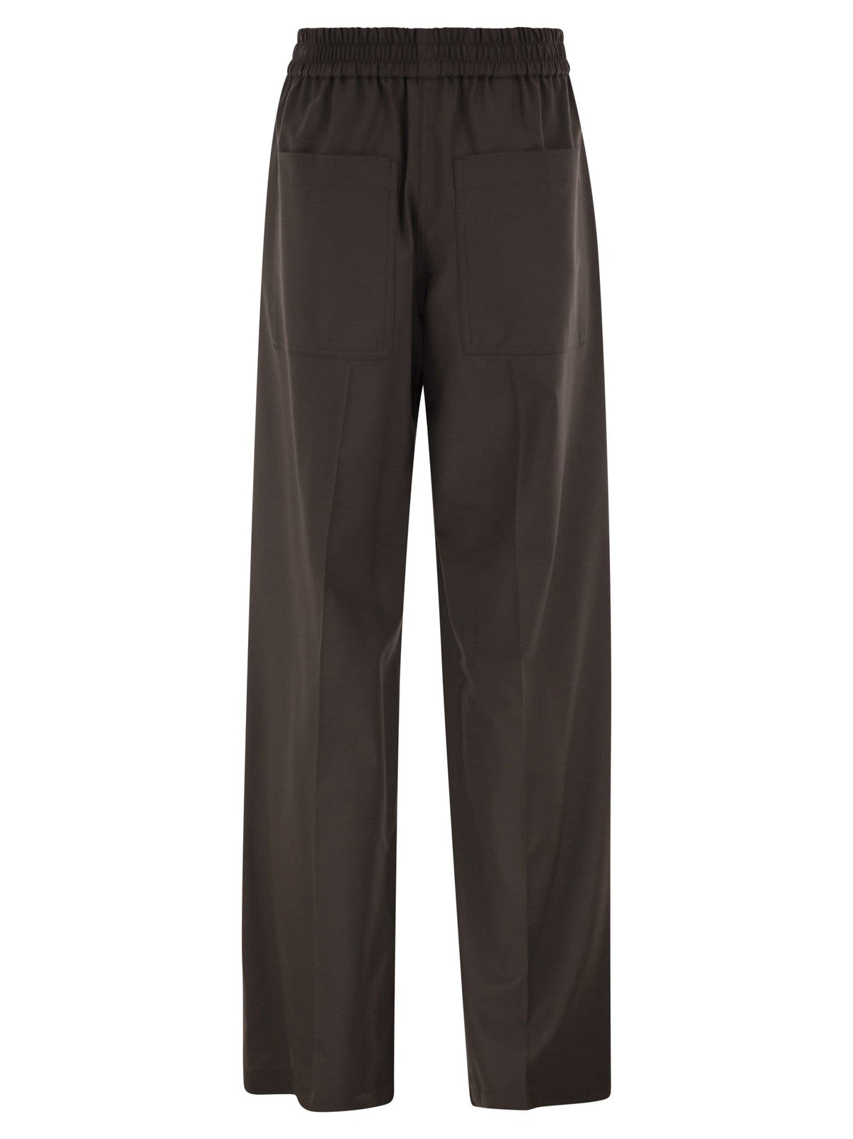 Brunello Cucinelli Women Stretch Virgin Wool Fluid Trousers