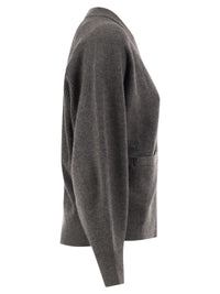 Brunello Cucinelli Women Ribbed Cashmere V-Neck Cardigan