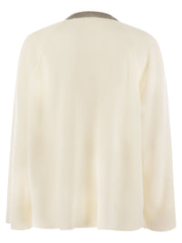 BRUNELLO CUCINELLI Brunello Cucinelli Women Ribbed Cashmere Sweater With Necklace