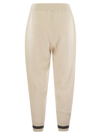BRUNELLO CUCINELLI Brunello Cucinelli Women English Rib Cashmere Knit Trousers