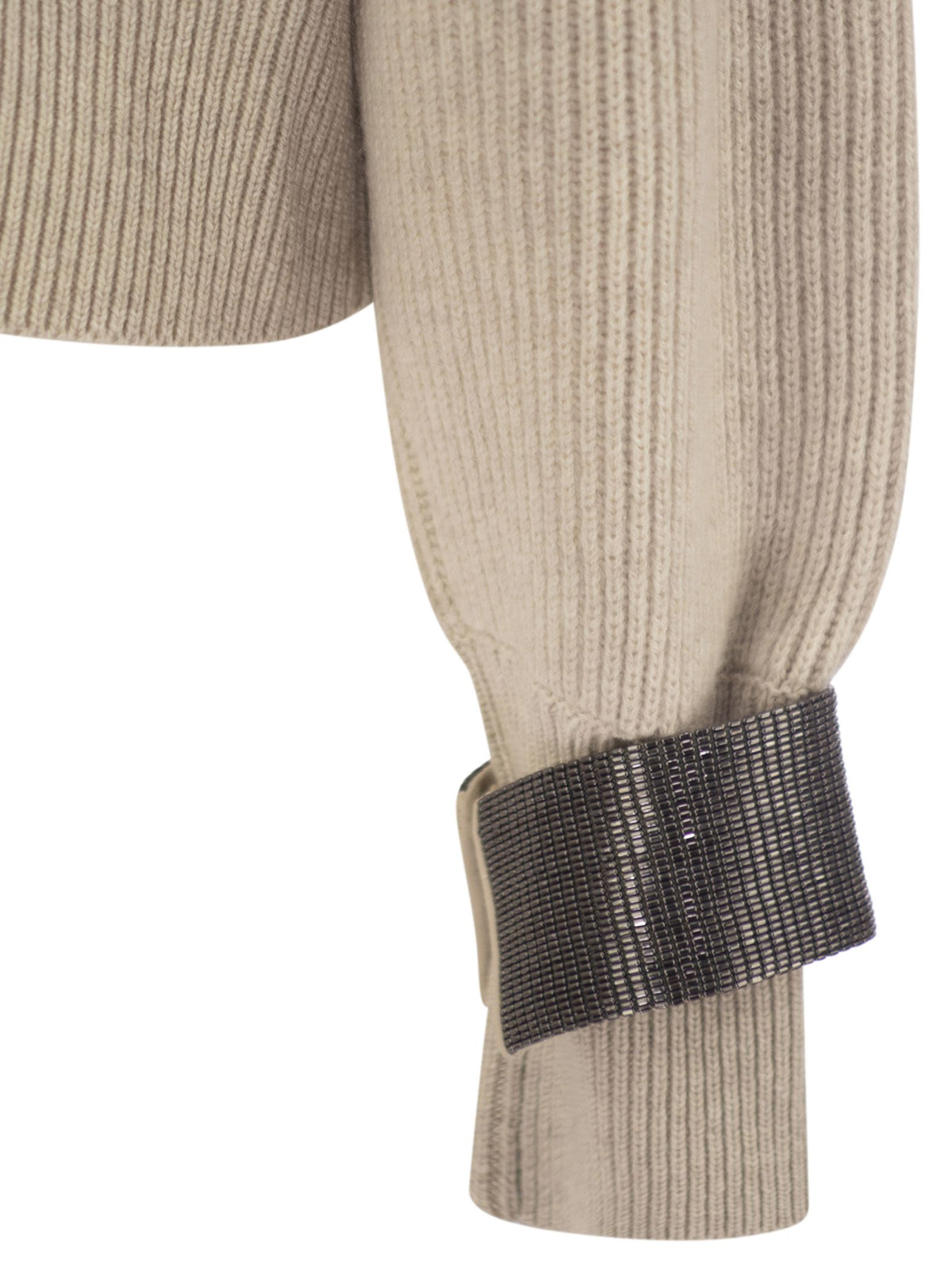Brunello Cucinelli Women Cashmere Sweater With Shiny Detail