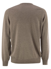 Brunello Cucinelli Men Pure Cashmere Crew-Neck Sweater