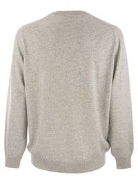 Brunello Cucinelli Men Pure Cashmere Crew-Neck Sweater