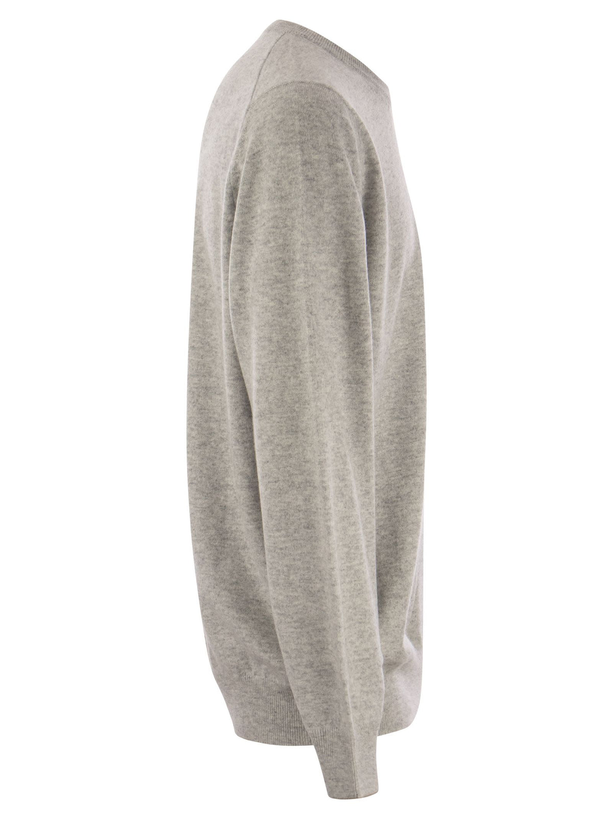 Brunello Cucinelli Men Pure Cashmere Crew-Neck Sweater