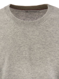 Brunello Cucinelli Men Pure Cashmere Crew-Neck Sweater