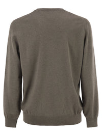 Brunello Cucinelli Men Pure Cashmere Crew-Neck Sweater