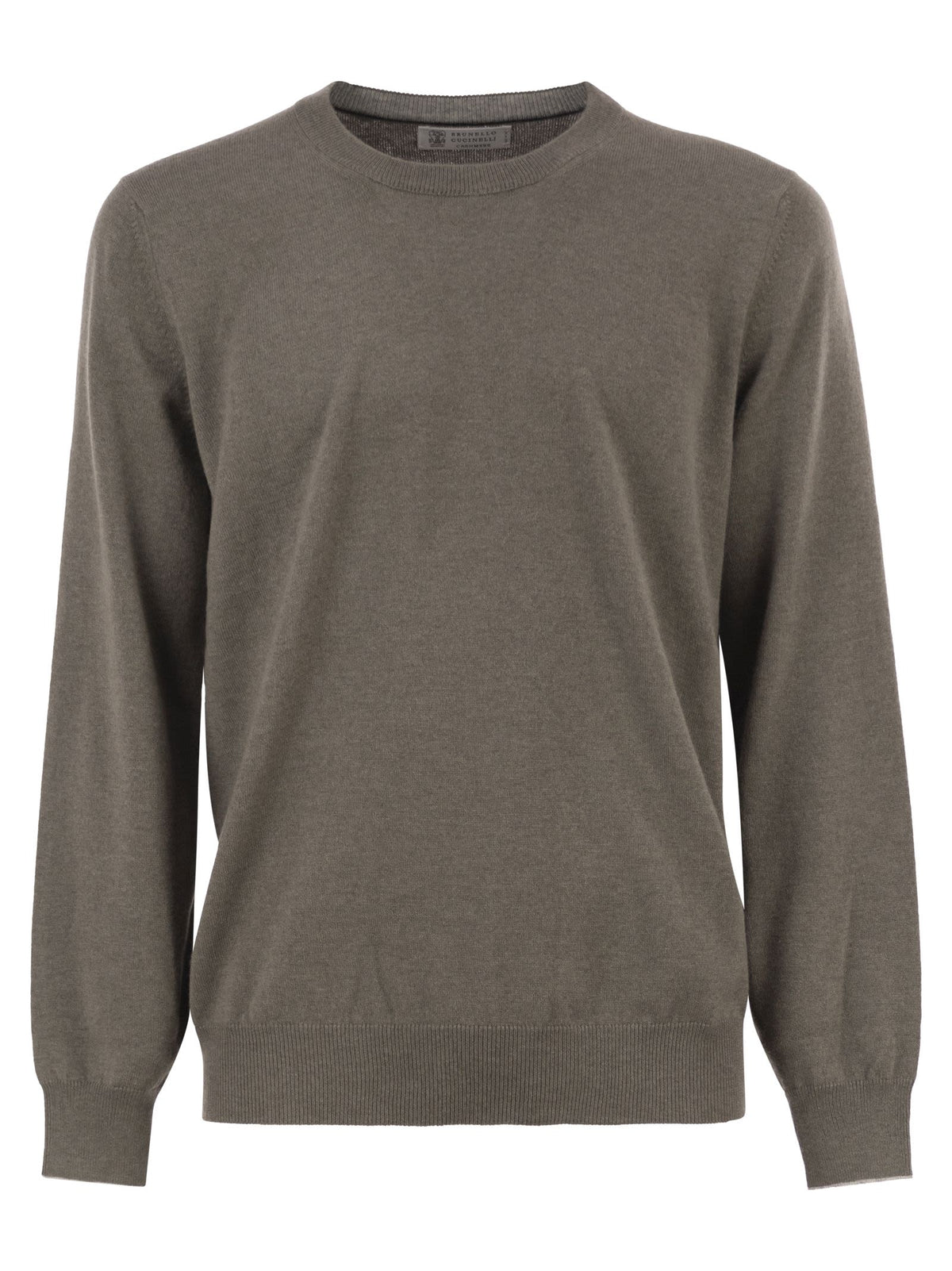 Brunello Cucinelli Men Pure Cashmere Crew-Neck Sweater