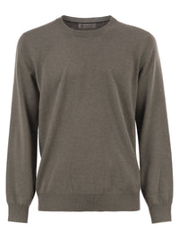 Brunello Cucinelli Men Pure Cashmere Crew-Neck Sweater