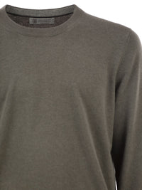Brunello Cucinelli Men Pure Cashmere Crew-Neck Sweater