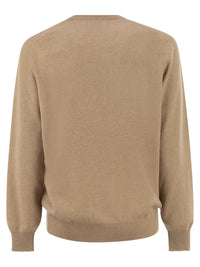 Brunello Cucinelli Men Pure Cashmere Crew-Neck Sweater